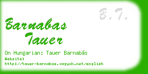 barnabas tauer business card